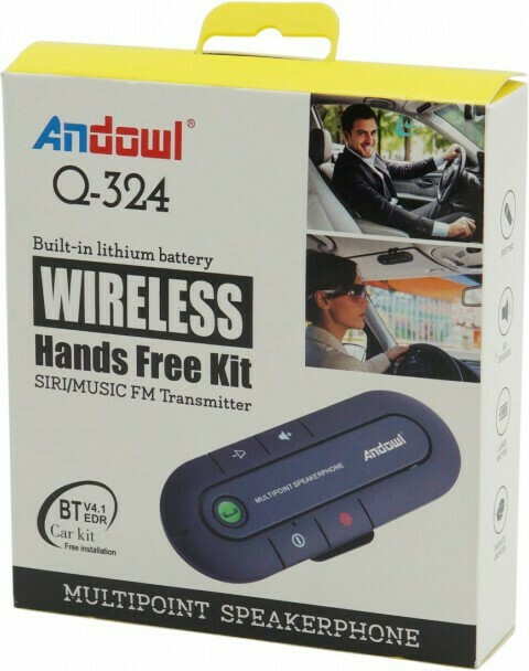 Andowl Bluetooth Αυτοκινήτου Q-324 για το Αλεξήλιο (Multipoint) Q-324