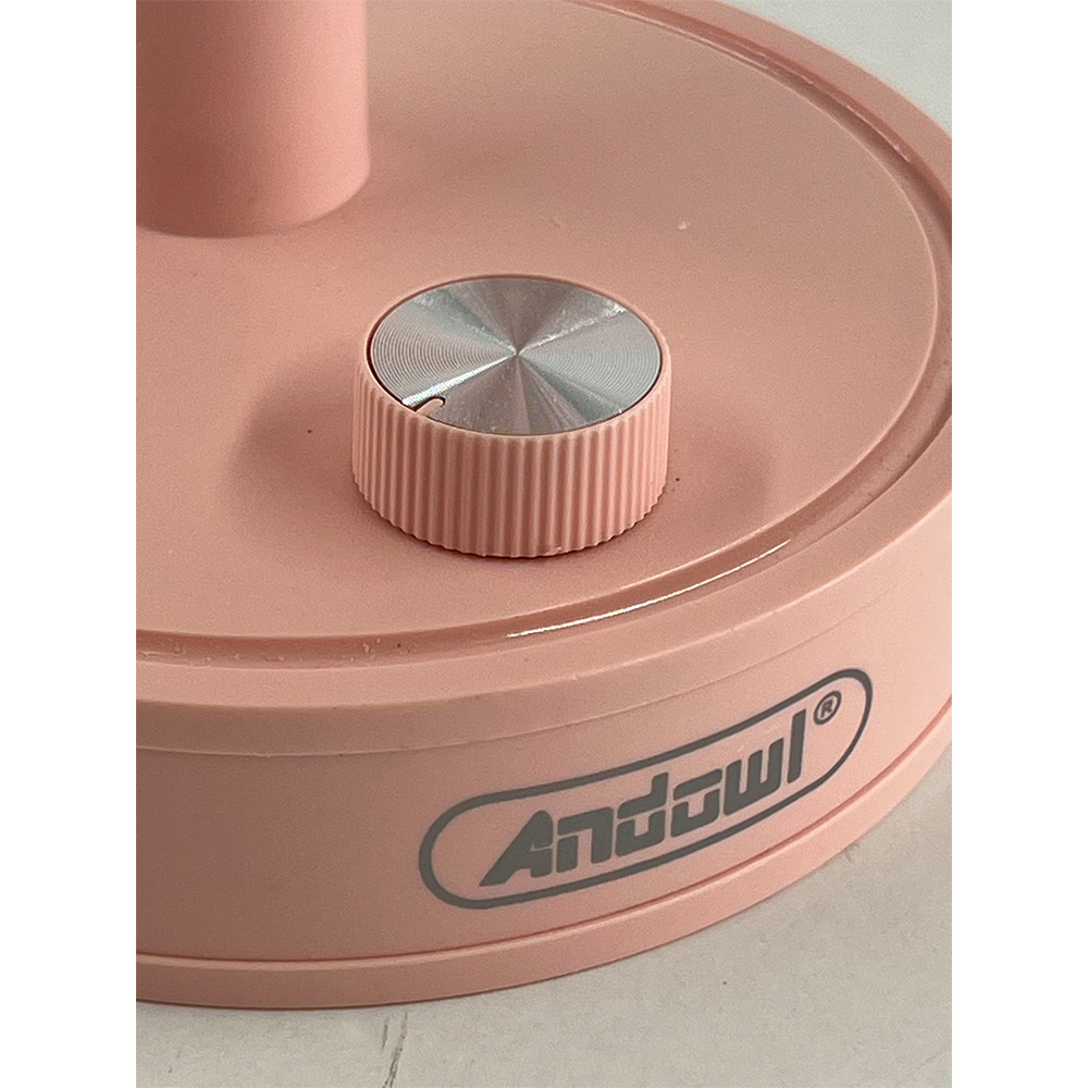 Andowl Επαναφορτιζόμενο Επιτραπέζιο Ανεμιστηράκι Ροζ Usb Q-f2270pink