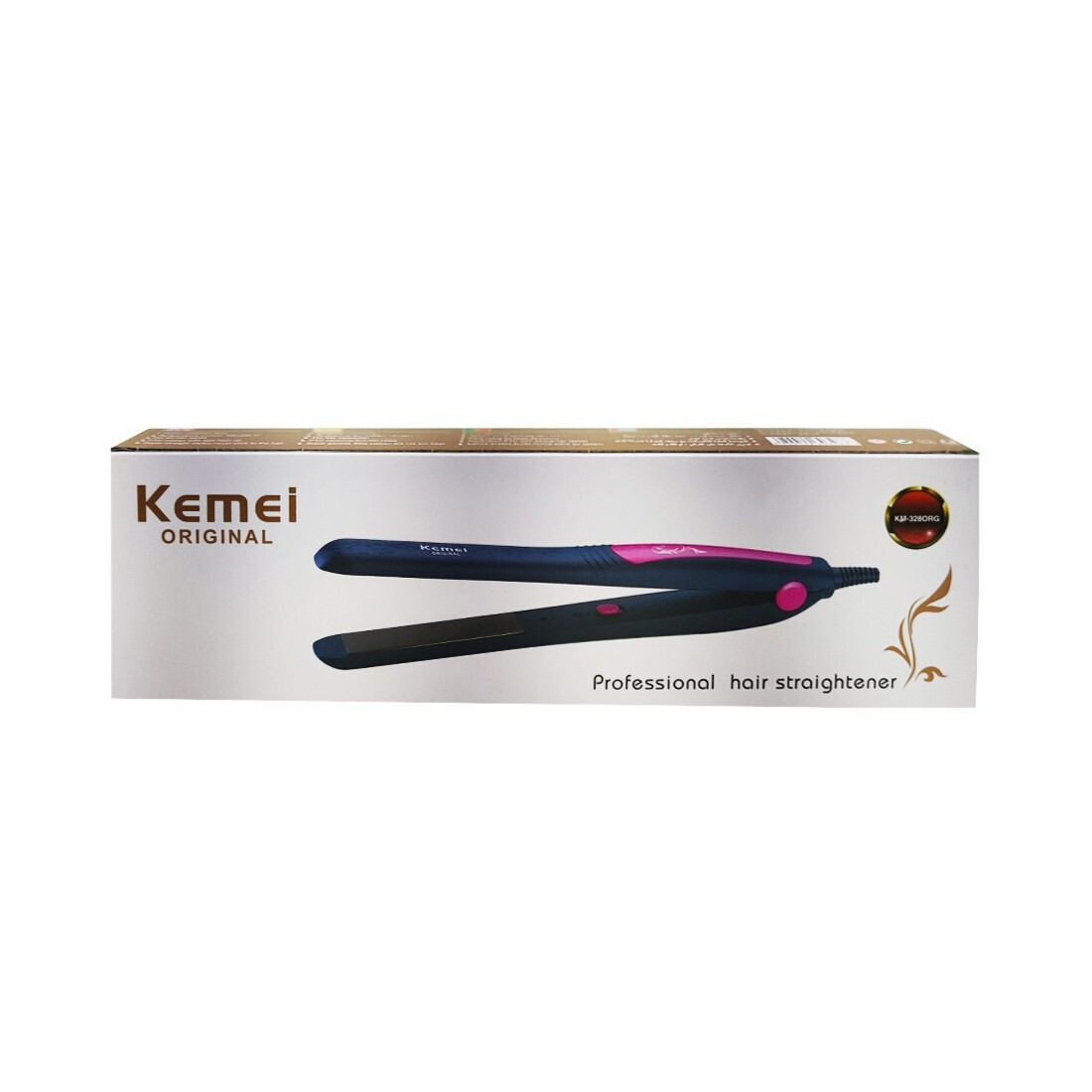 Kemei KM-328 Πρέσα Μαλλιών με Κεραμικές Πλάκες 25W