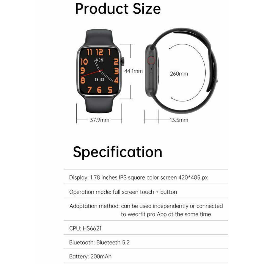 T55 Pro Max Aluminium 44mm Smartwatch με Παλμογράφο (Λευκό)