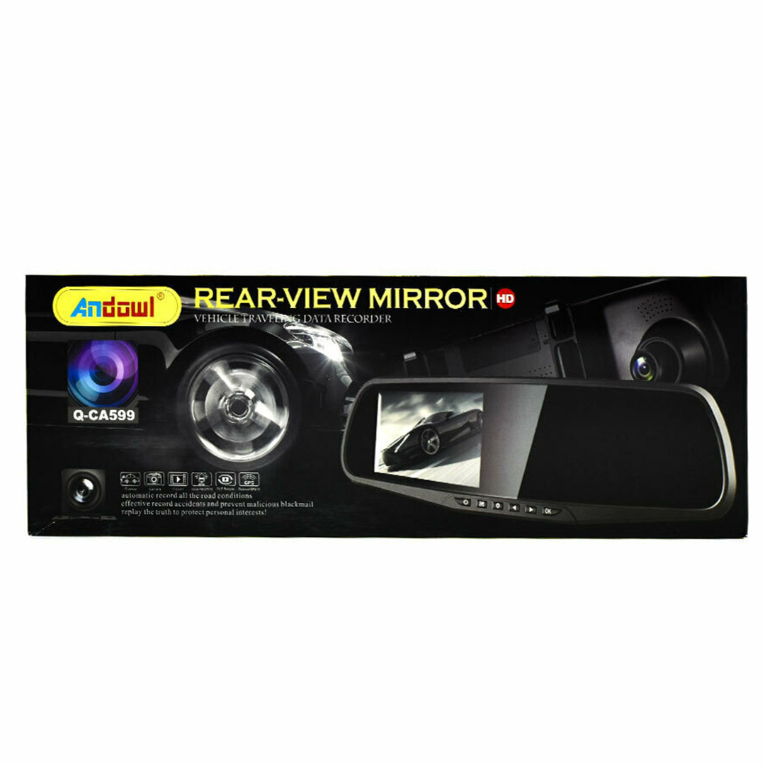 Andowl Q-CA599 Καθρέπτης με Κάμερα DVR Αυτοκινήτου 1080P με Οθόνη 4.5