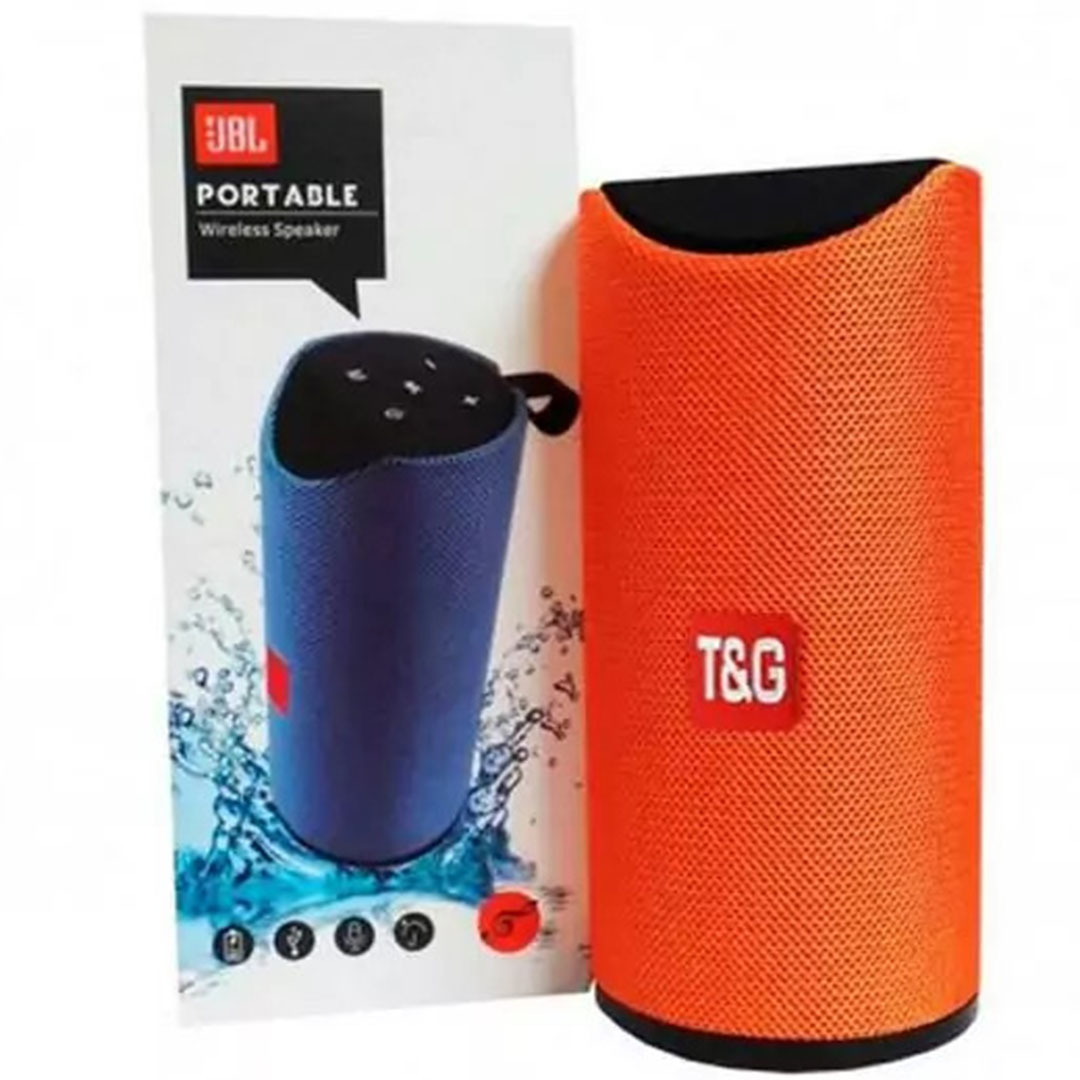 Φορητό μίνι ηχείο wireless bluetooth T&G TG-113 πορτοκαλί