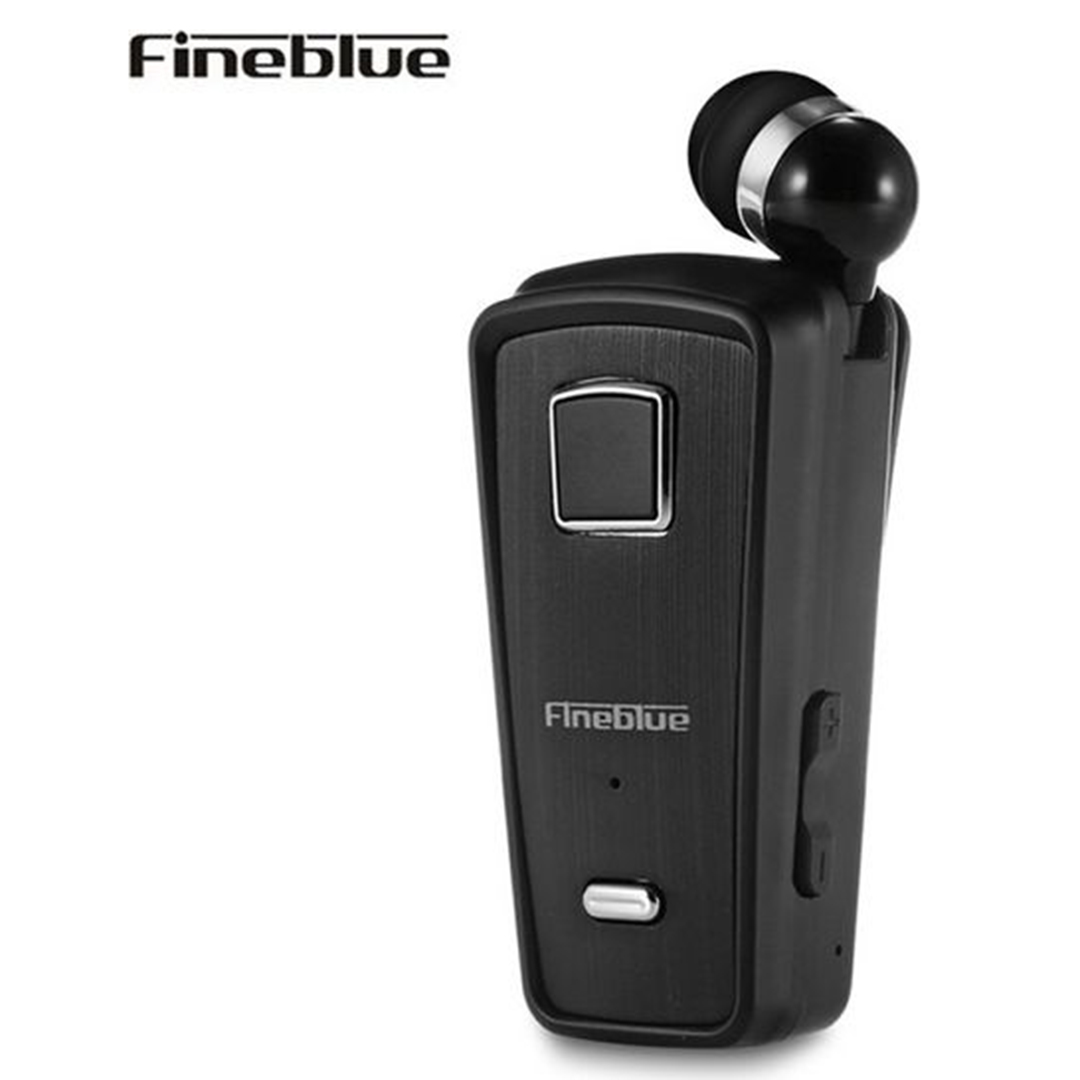 Ακουστικό bluetooth hands free με δόνηση, multipoint Fineblue F980 σε μαύρο χρώμα