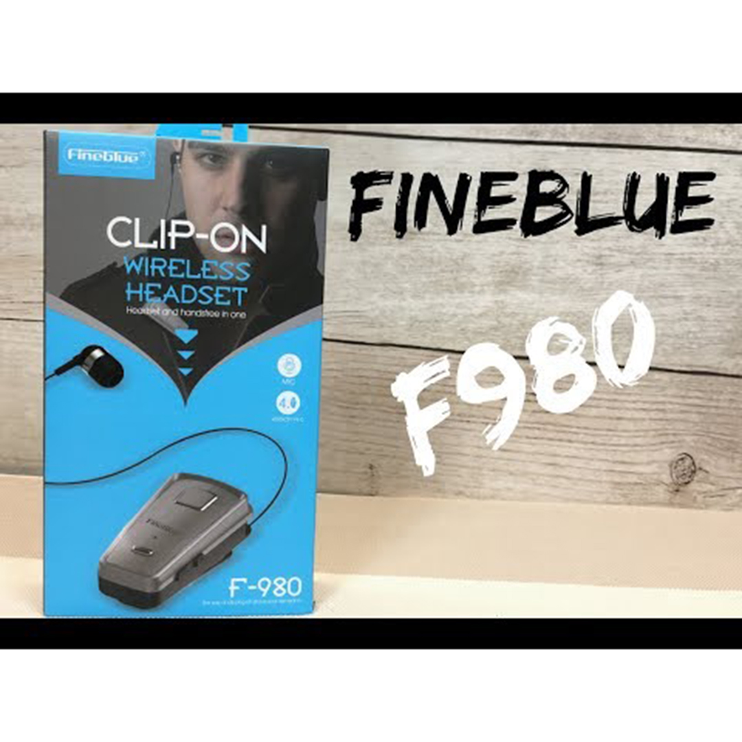 Ακουστικό bluetooth hands free με δόνηση, multipoint Fineblue F980 σε λευκό χρώμα