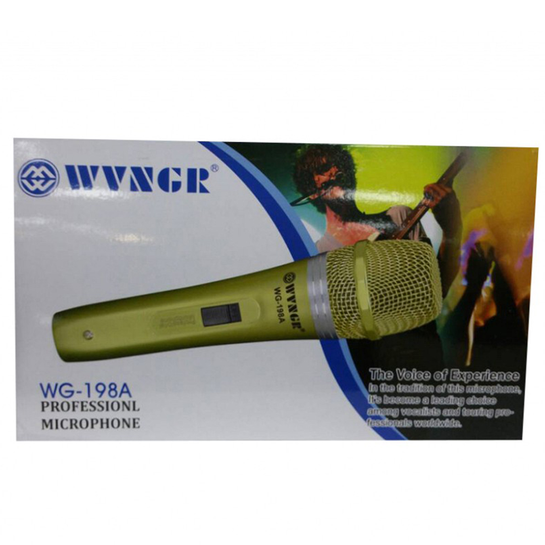 Επαγγελματικό μικρόφωνο για karaoke με καλώδιο 5m WVNGR WG-198A σε χρυσό χρώμα