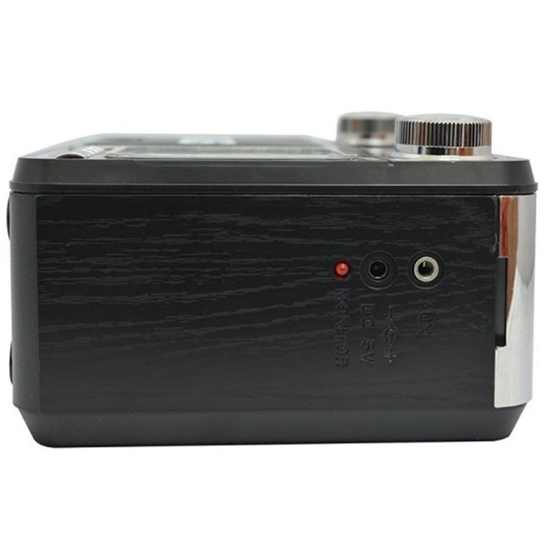 Επιτραπέζιο ραδιόφωνο επαναφορτιζόμενο με USB και SD card CMiK MK-135 μαύρο