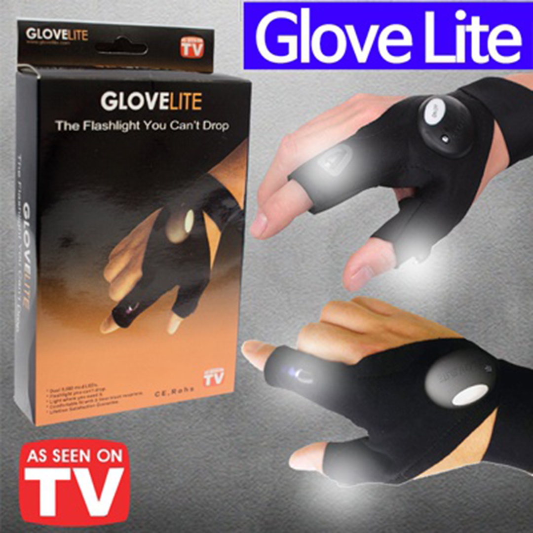 Γάντι δύο δακτύλων με δύο φακούς Led Glove Lite