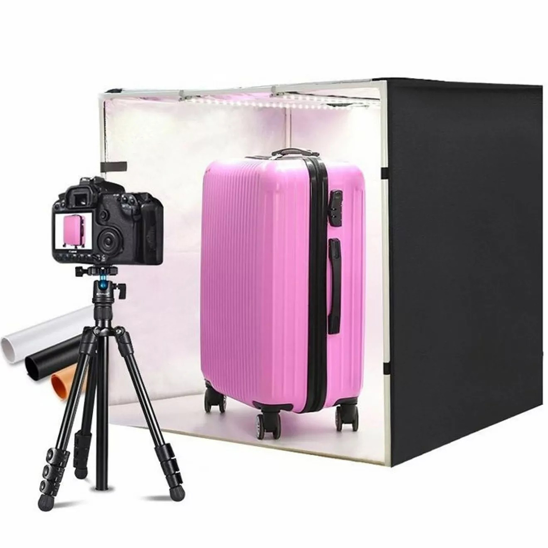 Puluz photo box with led light φωτιζόμενο με πολλαπλά backround 80x80x80cm PU5080EU