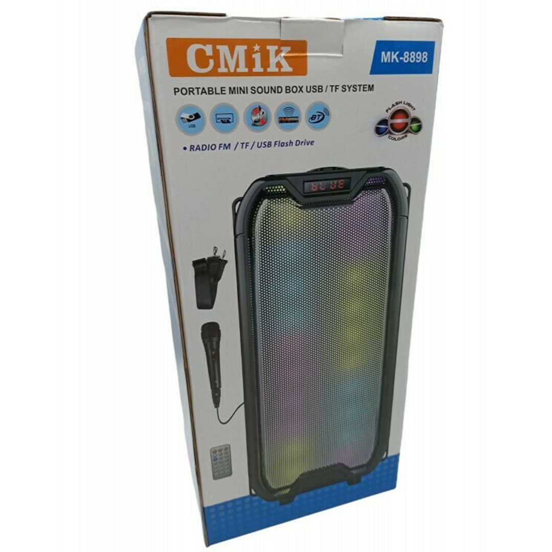 Ηχείο με λειτουργία karaoke 8Wx2 CMiK MK-8898 σε μαύρο χρώμα