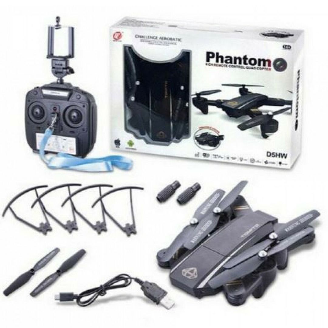 Drone phantom D5HW fpv camera   Phantom drone 2.4 GHz WIFI με κάμερα και χειριστήριο συμβατό με smartphone D5HW