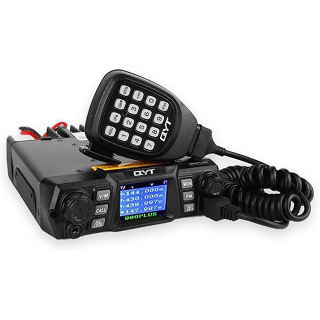 Ασύρματος πομποδέκτης UHF/VHF με μονόχρωμη οθόνη QYT KT-980plus μαύρος