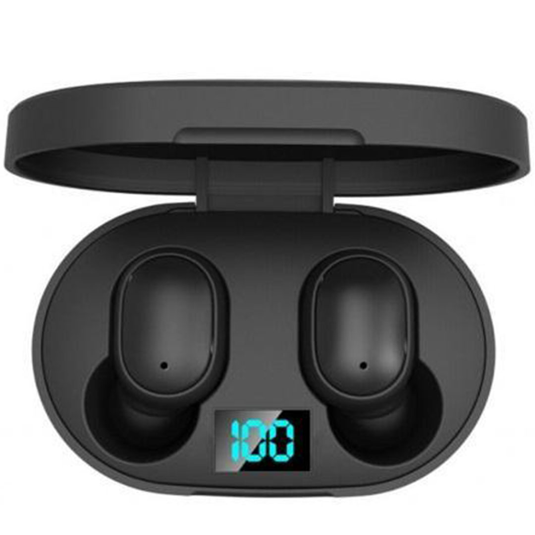 Bluetooth handsfree ακουστικά με αντοχή στον ιδρώτα και θήκη φόρτισης Andowl Q-E6S μαύρα