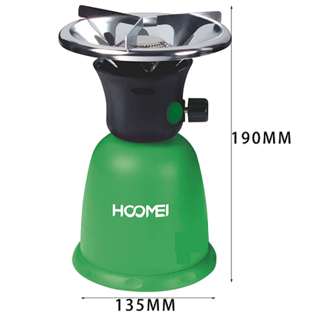Γκαζάκι υγραερίου με αυτόματη ανάφλεξη Hoomei HM-1822 σε πράσινο χρώμα